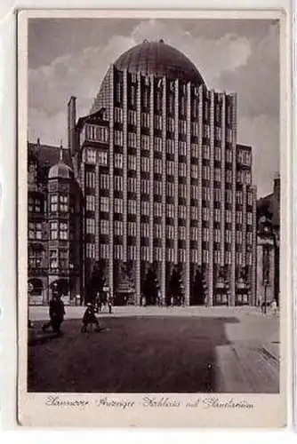 30188 Ak Hannover Anzeiger Hochhaus mit Planetarium1940