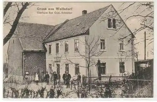 54719 Ak Gruß aus Wollsdorf Gasthaus 1923