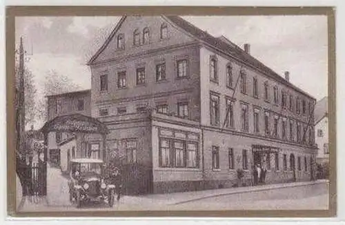 49528 Ak Meerane in Sachsen Härtels Hotel um 1930