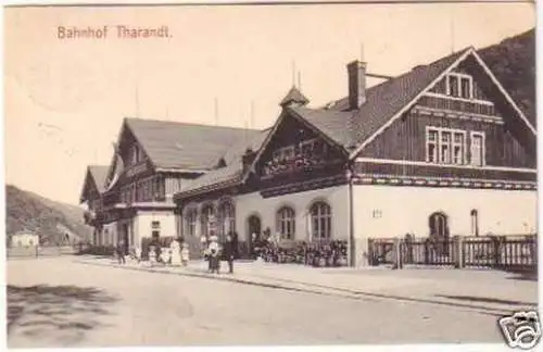 20146 Ak Bahnhof Tharandt 1915