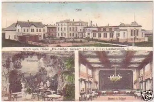 17230 Ak Gruß aus Leutersdorf O.-L. Hotel 1922