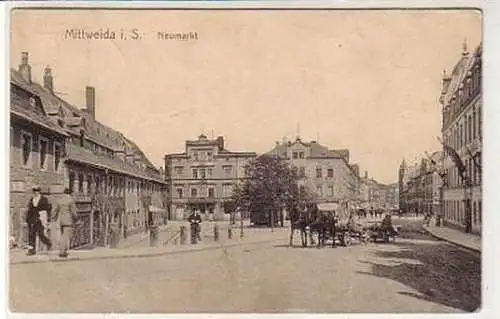 37452 Ak Mittweida in Sachsen Neumarkt 1911