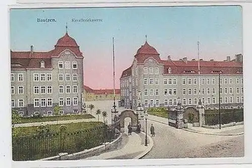 62549 Ak Bautzen Kavalleriekaserne 1918