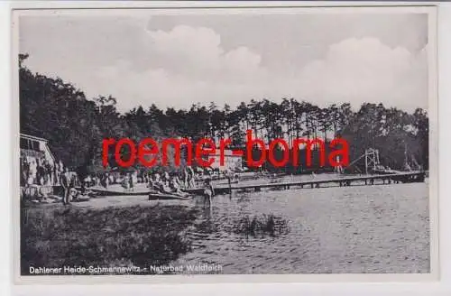 84627 Ak Dahlener Heide Schmannewitz Naturbad Waldteich 1941