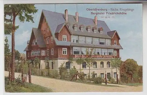 68871 Ak Oberbärenburg sächs. Erzgebirge Berghotel Friedrichshöhe 1923