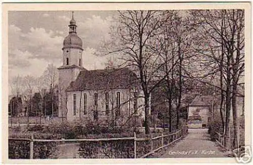 16214 AK Geilsdorf i.V. Kirche um 1930