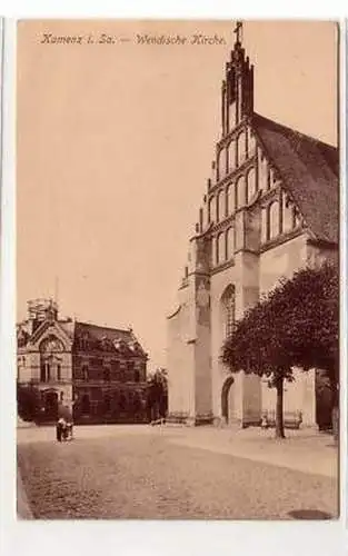 41560 Ak Kamenz in Sa. wendische Kirche 1917