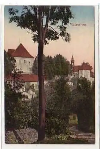 39256 Künstler Ak Mutzschen Ortsansicht 1910