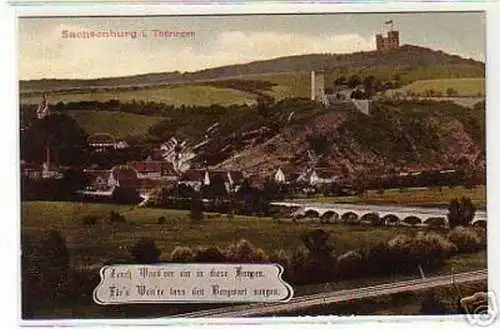 11319 Ak Sachsenburg in Thüringen 1907