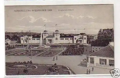 21797 Ak Gewerbe Ausstellung Wiesbaden 1909