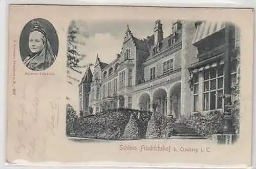 50607 Präge Ak Schloss Friedrichshof bei Cronberg i.T. 1899