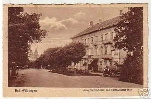 17944 Ak Bad Wildungen Georg Victor Straße 1929