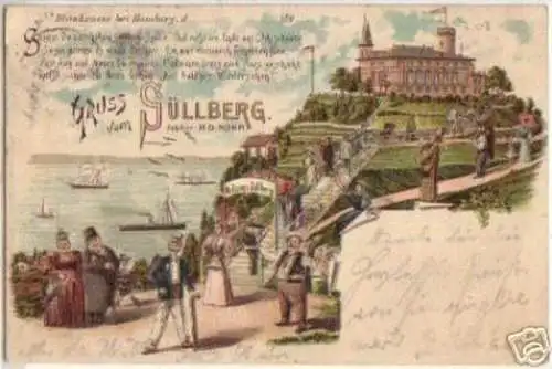 15479 Ak Lithographie Gruss von Süllberg 1899