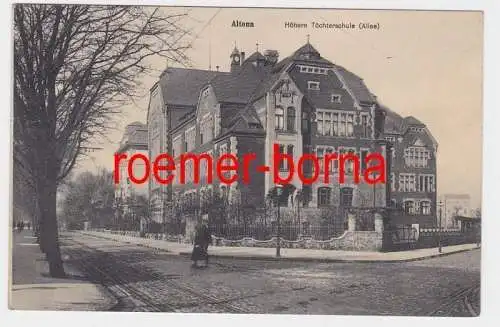 85652 Ak Altona (Hamburg) Höhere Töchterschule (Allee) 1912