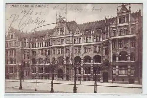 44812 Ak Verbandshaus in Hamburg 1905