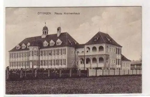 18753 Ak Öttingen neues Krankenhaus um 1910