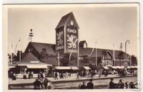 16043 Ak München Oktoberfest Löwenbräu um 1930