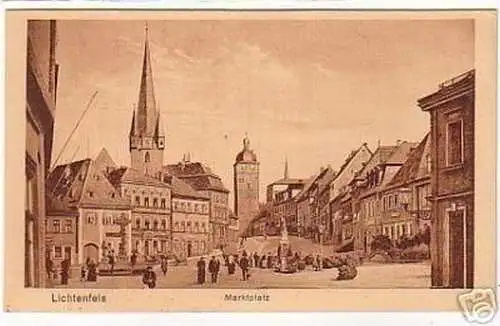 17332 Ak Lichtenfels Marktplatz um 1930