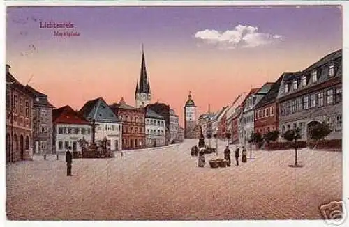 17423 Ak Lichtenfels Marktplatz um 1915