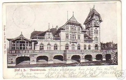 16398 Ak Hof in Bayern Theresienstein 1905