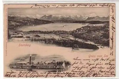 17211 Mehrbild Ak Gruß vom Starnberger See 1904