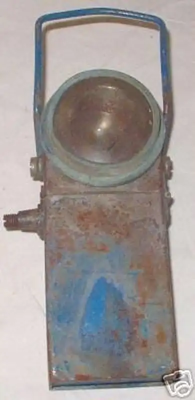 alte Grubenlampe Bergbau-Lampe Batteriebetrieb 0