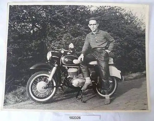 Großes Foto 18 x 24 cm MZ Motorrad 1961