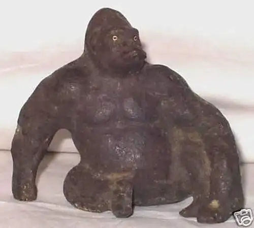 alte Masse-Figur Lineol ? Gorilla um 1930