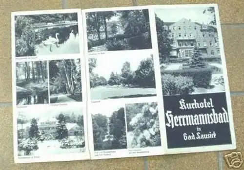 Prospekt "Kurhotel Hermannsbad Bad Lausick" um 1940