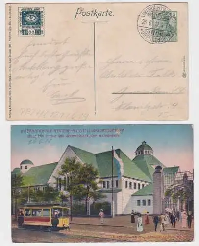 83140 DR Ganzsachen Postkarte PP27/ C121/19 Dresden Hygiene Ausstellung 1911