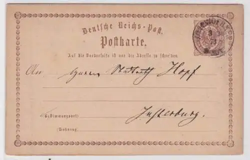 97088 DR Ganzsachen Postkarte P1 Plattenfehler fehlende Klammer 1874