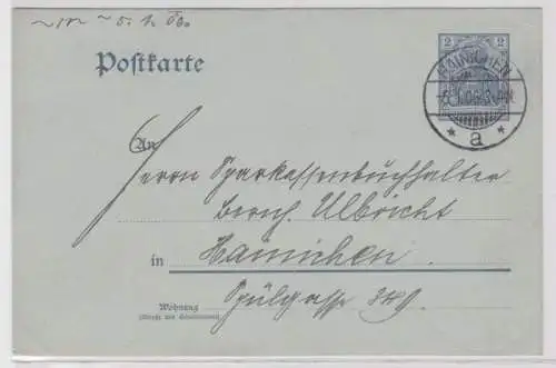 36619 Privat Ganzsachen Postkarte P63X innerhalb Hainichen gelaufen 1906