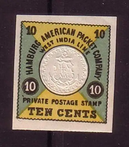 Hamburg American Packet Company, West India Line geschnitten (109896)