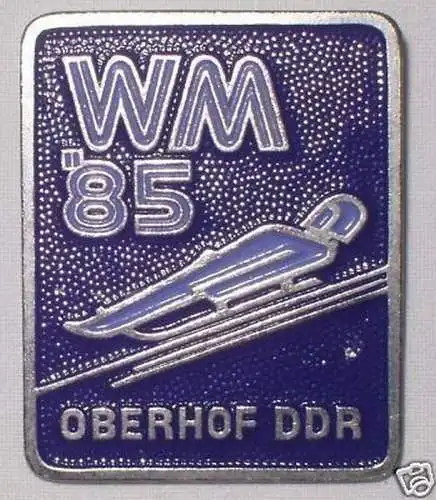 DDR Abzeichen Rodel Weltmeisterschaft Oberhof 1985