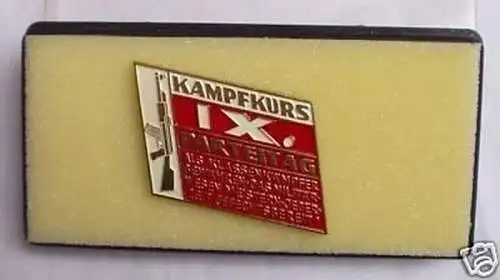 DDR Abzeichen Kampfkurs IX. Parteitag im Etui