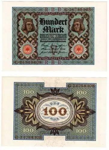 100 Mark Banknote Deutsches Reich 1.11.1920 Rosenberg Nr.67 b (107231)