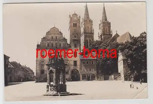 76961 Original Foto Oschatz Marktplatz um 1930