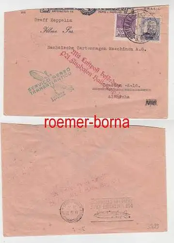 79628 Zeppelin Brief von Südamerika nach Dresden 1932