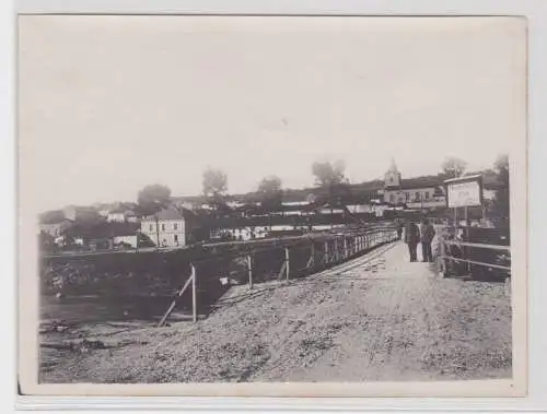 92402 Foto Brücke bei Vilosnes-Haraumont in Frankreich im 1.Weltkrieg