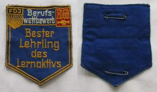 DDR Aufnäher Berufswettbewerb Bester Lehrling des Lernaktivs FDJ FDGB (151267)