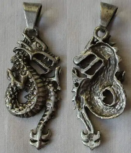 Hübscher Kettenanhänger Silber 925 mit Drache ( 145750)