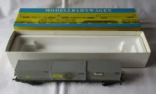 Modelleisenbahn Piko Flachwagen mit 3 Containern Spur H0 OVP (167984)