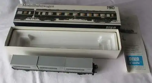 Modelleisenbahn Piko Flachwagen mit Containern DEUTRANS Spur H0 OVP (167722)