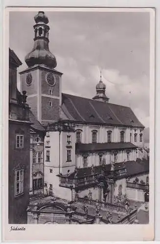 902395 Ak Südseite Benediktinerkloster Braunau Broumov Sudetengau 1942