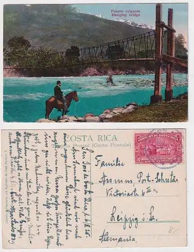 908357 Ak Puente Colganta in Costa Rica Hanging Bridge 1928