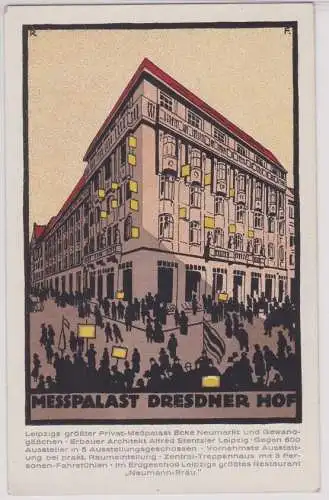 905407 Künstler Ak Leipzig Messpalast Dresdner Hof um 1925