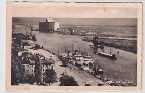 66480 Ak Stettin Szczecin Polen Blick von der Hakenterrasse um 1940