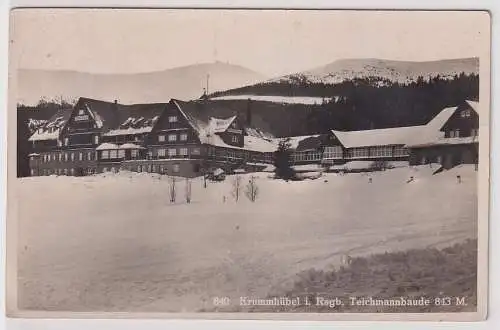 45847 Ak Krummhübel Karpacz im Riesengebirge Teichmannsbaude 1936