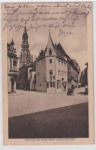 66532 Ak Zwickau Am Kornmarkt Münzstrasse 1939