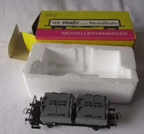 Modelleisenbahn PREFO Kalkkübelwagen Spur H0 ovp (167736)